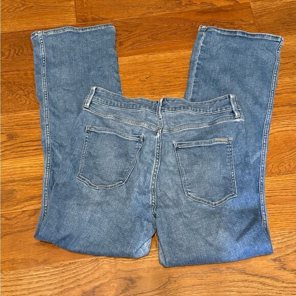 White House Black Market size 8 short high rise skinny flare super soft jeans - Picture 3 of 9